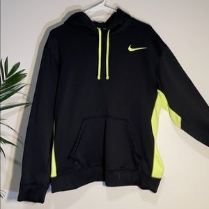 Men’s Nike Hoodie in Black and Neon